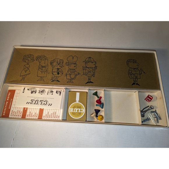 Vintage 1963 Original CLUE Detective Board Game Parker Brothers Complete - Picture 10 of 15